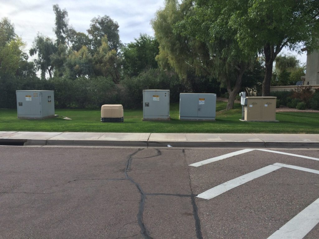 The "Boxes" near Warner Rd. & Maple Ave. entrance